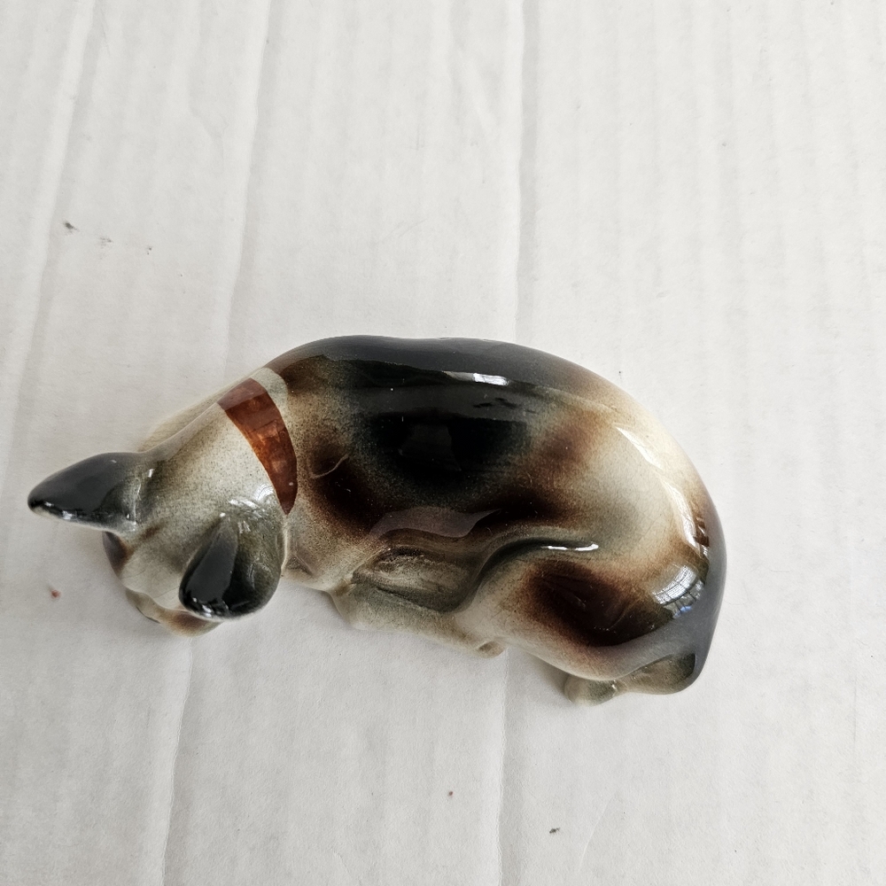 Vintage Goldscheider USA porcelain bulldog figurine 1940